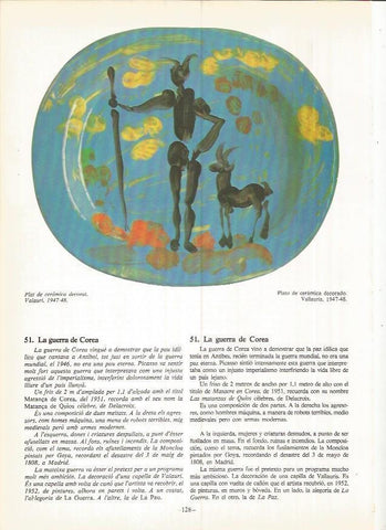 LAMINA 19035: Plato de ceramica decorado por Picasso