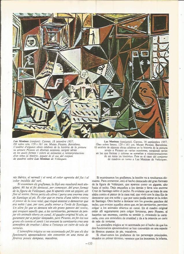 LAMINA 19038: Las Meninas, por Picasso