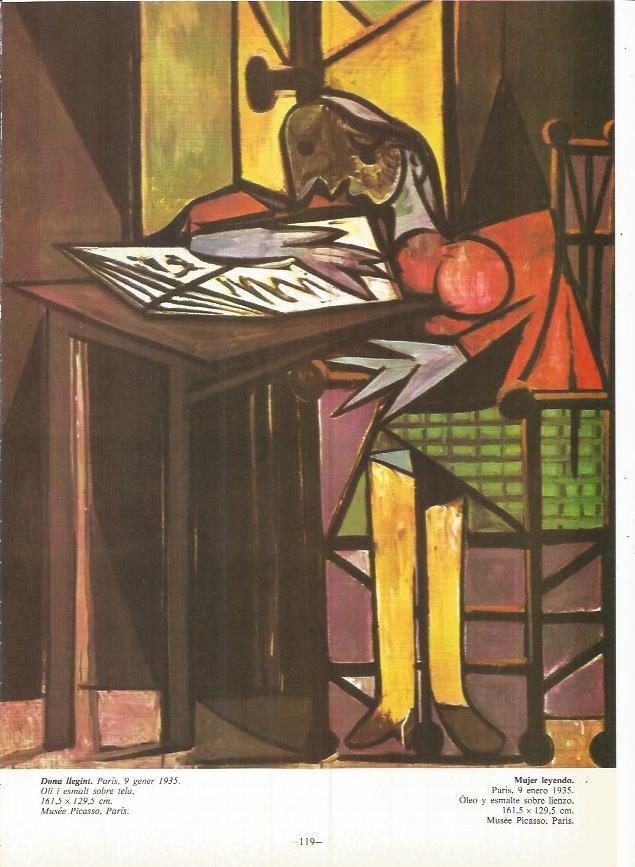 LAMINA 19031: Mujer leyendo