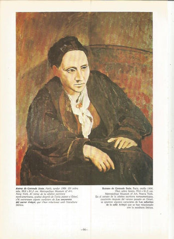 LAMINA 19019: Retrato de Gertrude Stein