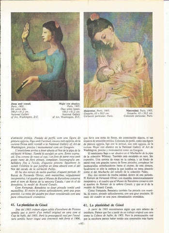 LAMINA 19018: Mujer con abanico y Maternidad
