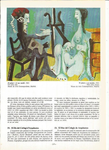 LAMINA 19040: El pintor y su modelo