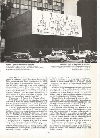 LAMINA 19041: Friso del Colegio de Arquitectos de Barcelona