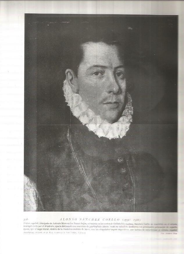 LAMINA 19068: Alonso Sanchez Coello