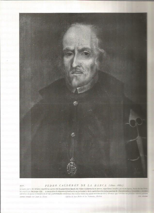 LAMINA 19078: Calderon de la Barca