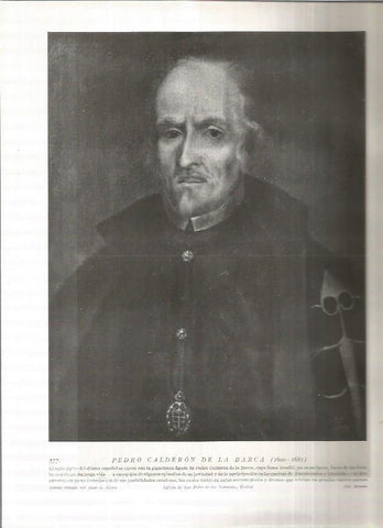LAMINA 19078: Calderon de la Barca