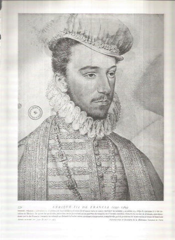 LAMINA 19059: Enrique III de Francia