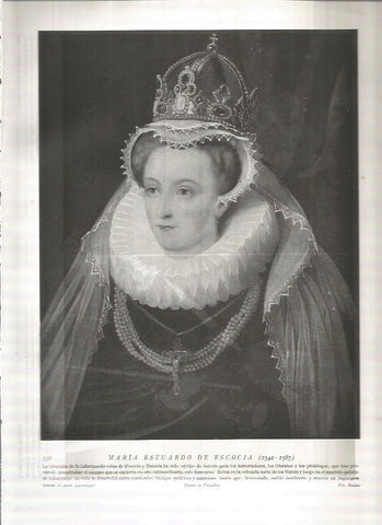 LAMINA 19062: Maria Estuardo de Escocia