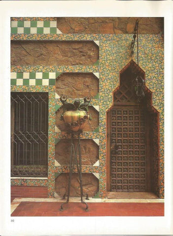 LAMINA 18913: Detalle de la Casa Vicens en Barcelona