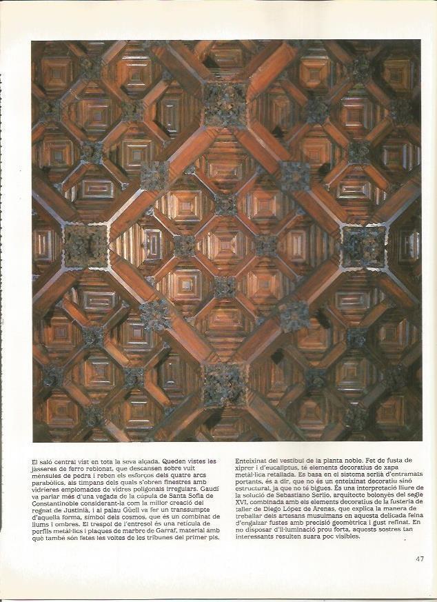 LAMINA 18926: Artesonado del Palacio Guell