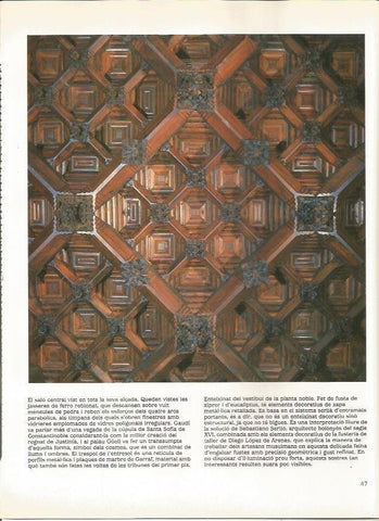 LAMINA 18926: Artesonado del Palacio Guell