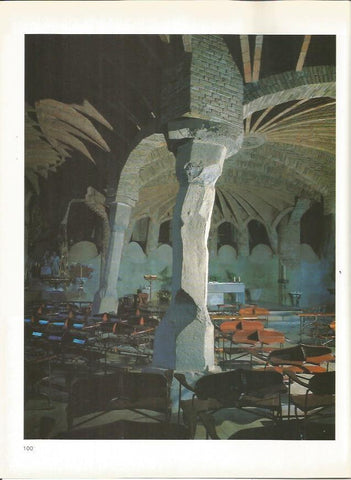 LAMINA 18952: Detalle de la iglesia de la Colonia Guell