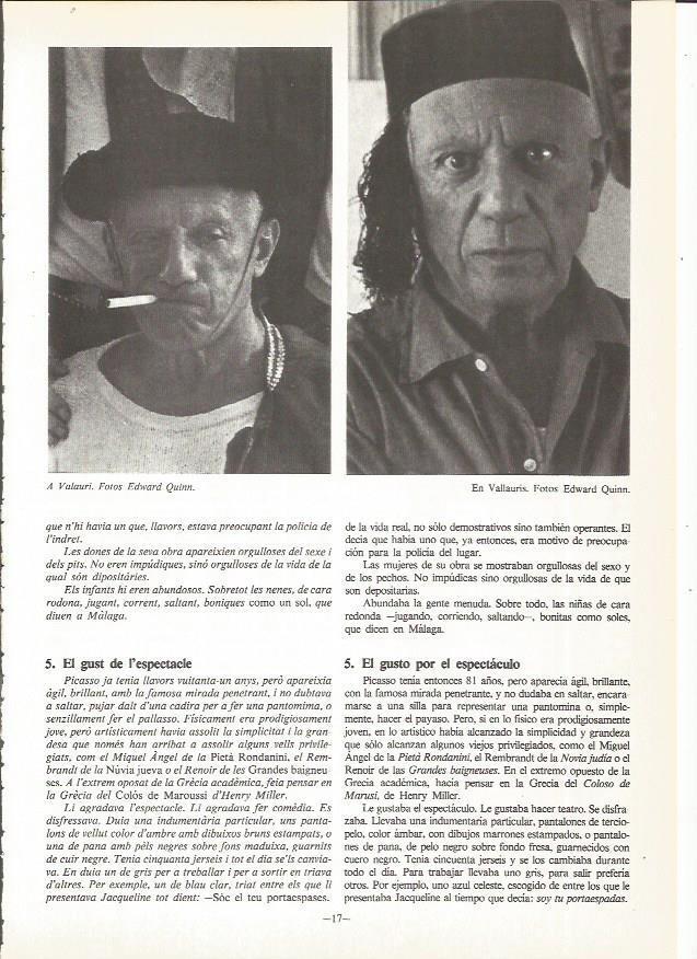 LAMINA 18981: Fotos de Picasso por E. Quinn