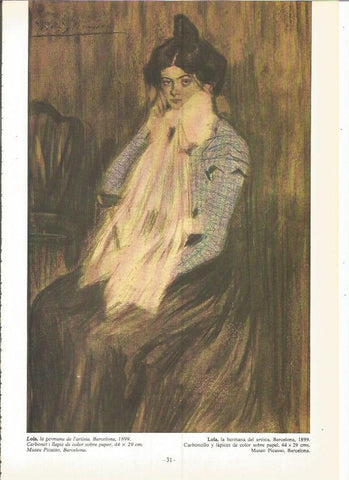 LAMINA 18987: Lola, la hermana de Picasso