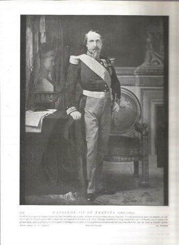 LAMINA 19220: Napoleon III de Francia