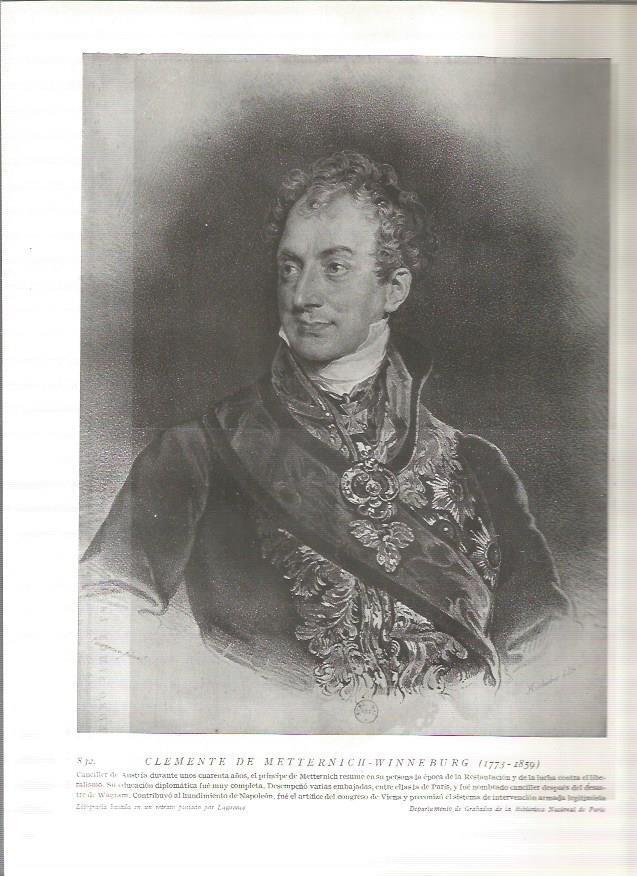 LAMINA 19183: Clemente de Metternich-Winneburg