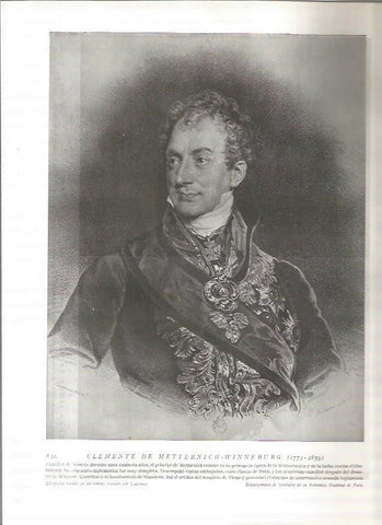 LAMINA 19183: Clemente de Metternich-Winneburg