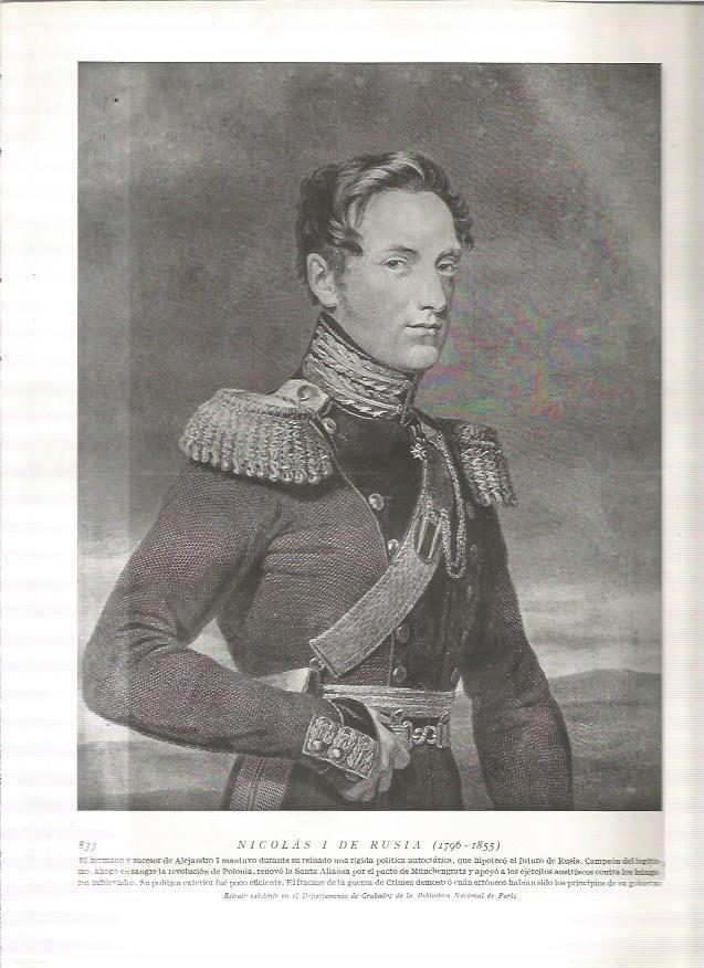 LAMINA 19184: Nicolas I de Rusia