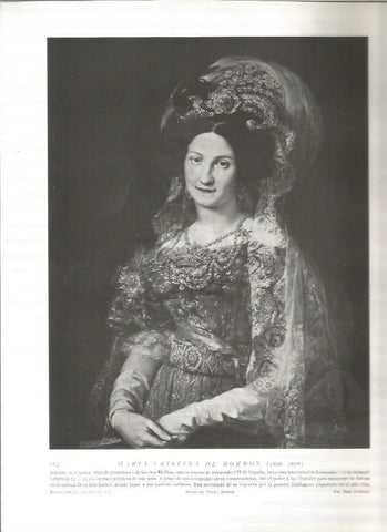 LAMINA 19195: Maria Cristina de Borbon
