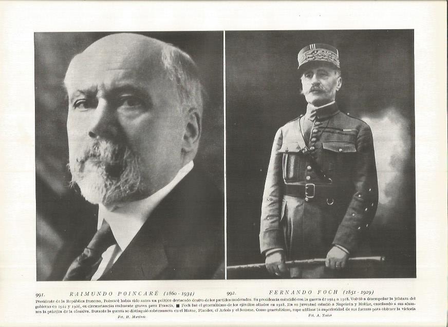 LAMINA 19258: Fernando Foch y Raimundo Poincare