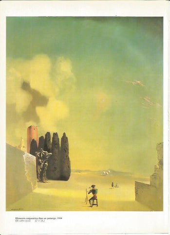 LAMINA 19260: Elementos enigmaticos dentro de un paisaje, 1934