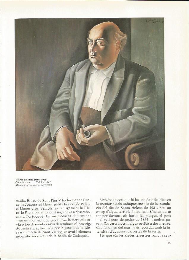LAMINA 19262: Retrato de mi padre, por Dali