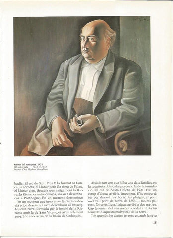 LAMINA 19262: Retrato de mi padre, por Dali