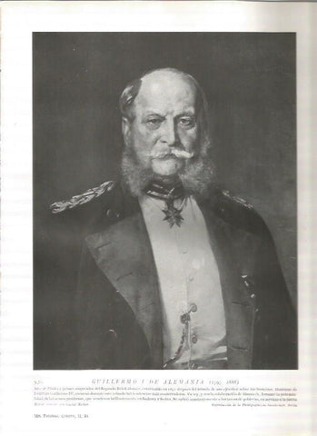 LAMINA 19228: Guillermo I de Alemania