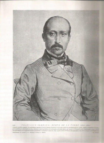 LAMINA 19236: Francisco Serrano, Duque de la Torre