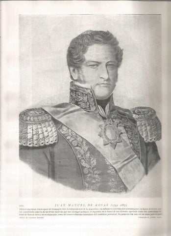 LAMINA 19241: Juan Manuel de Rosas