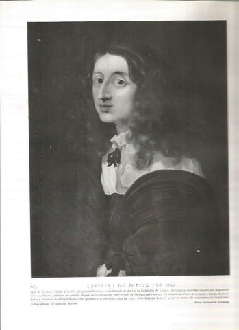 LAMINA 19123: Cristina de Suecia