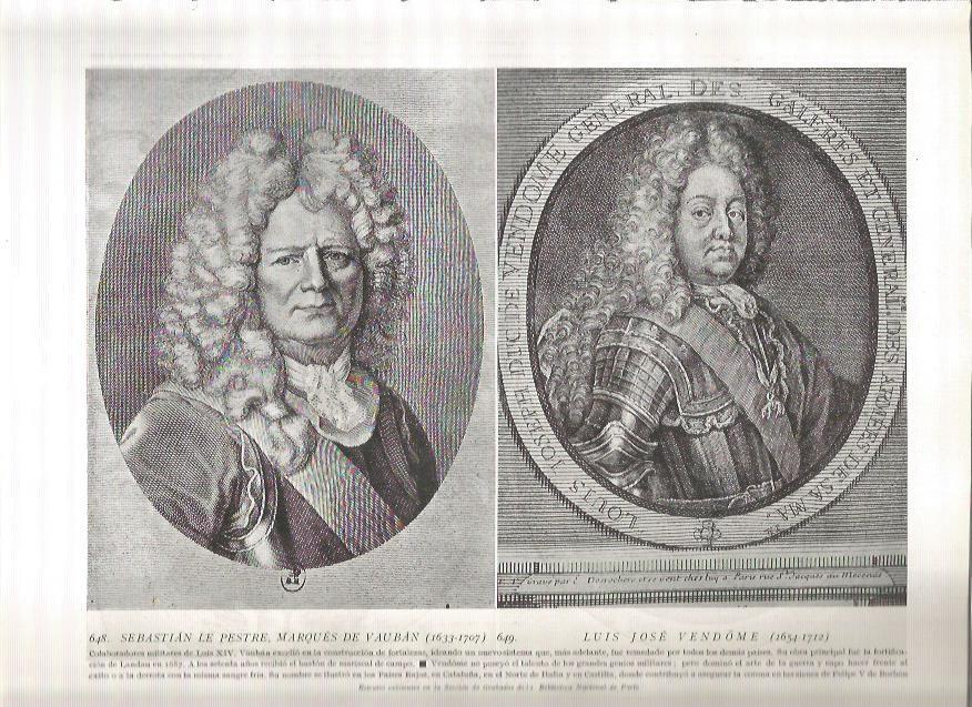 LAMINA 19109: Marques de Vauban y Luis Vendome