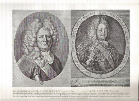 LAMINA 19109: Marques de Vauban y Luis Vendome