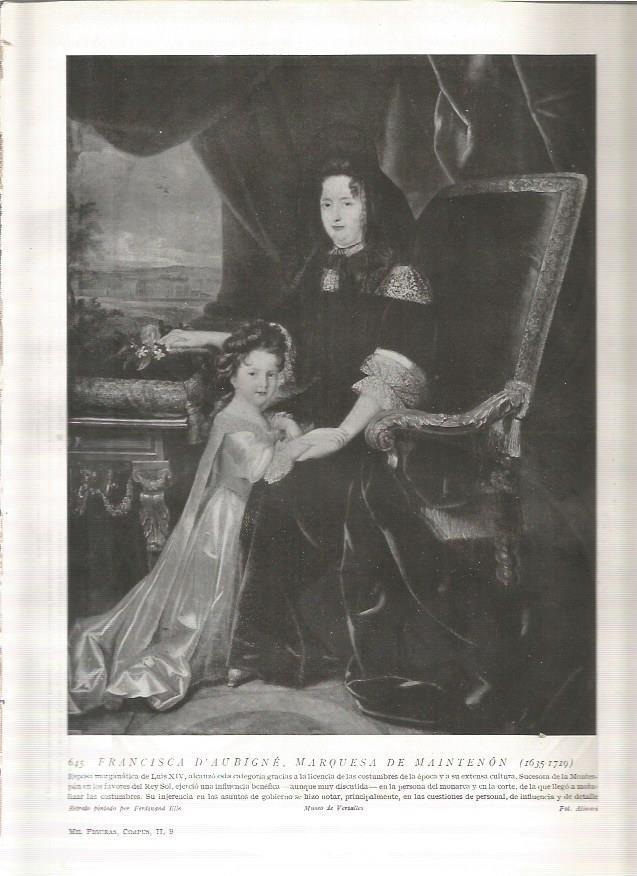 LAMINA 19108: Francisca d'Aubigne, Marquesa de Maintenon