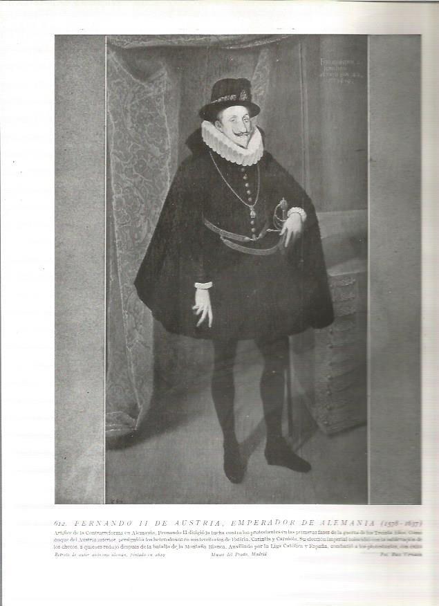 LAMINA 19093: Fernando II de Austria, emperador de Alemania