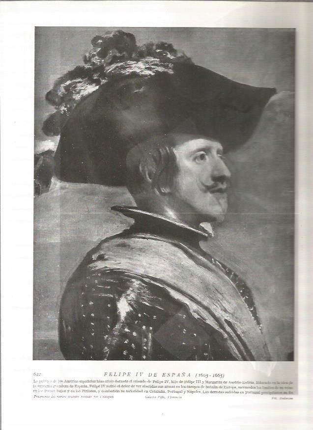 LAMINA 19097: Felipe IV de España