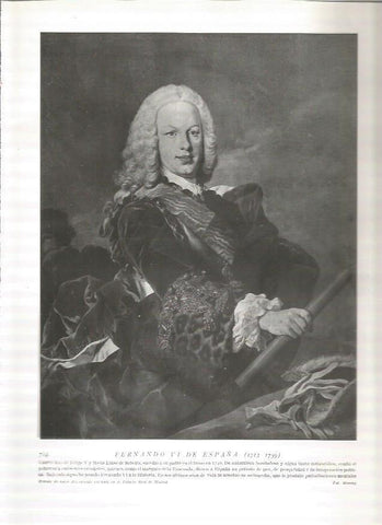 LAMINA 19131: Fernando VI de España