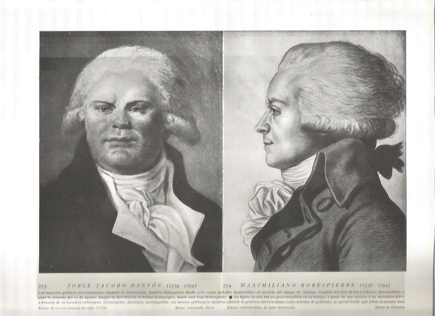 LAMINA 19161: Robespierre y Danton