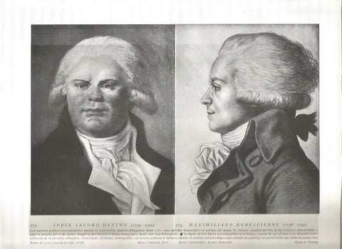 LAMINA 19161: Robespierre y Danton