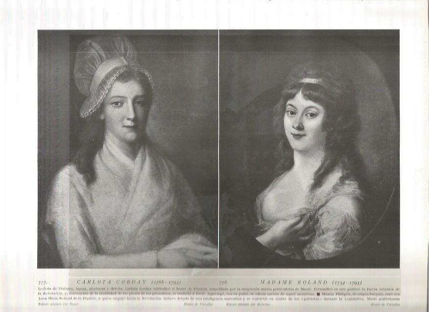LAMINA 19162: Carlota Corday y Madame Roland