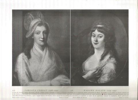 LAMINA 19162: Carlota Corday y Madame Roland