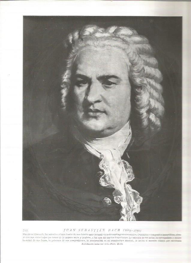 LAMINA 19135: Johan Sebastian Bach