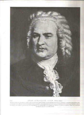 LAMINA 19135: Johan Sebastian Bach