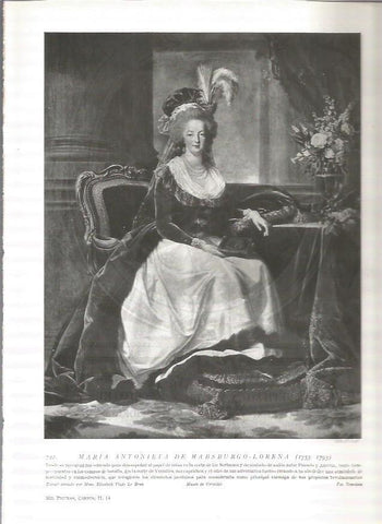 LAMINA 19148: Maria Antonieta