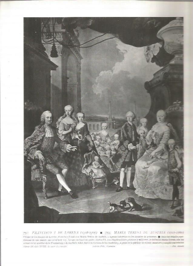 LAMINA 19152: Francisco I de Lorena y Maria Teresa de Austria