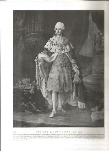 LAMINA 19154: Gustavo III de Suecia