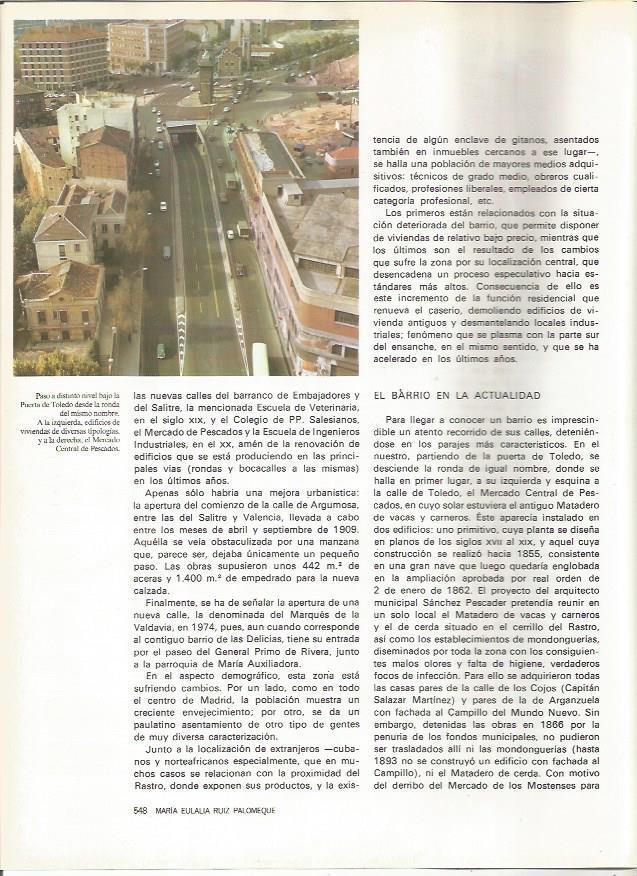 LAMINA 20266: Vista de la Puerta de Toledo y del Mercado Central de Pescados