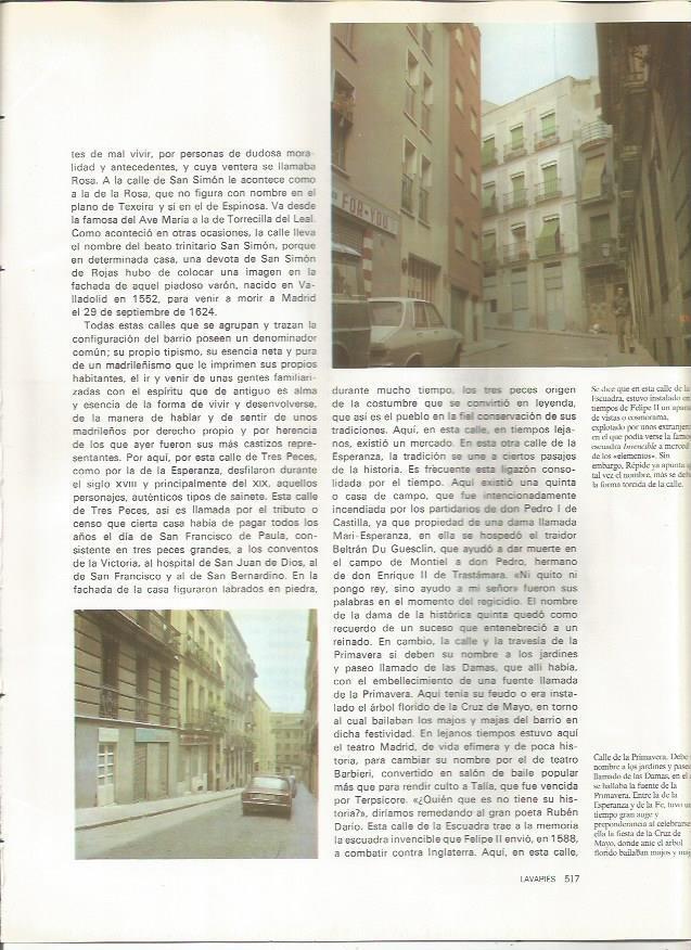 LAMINA 20256: Calles de la Escuadra y de Primavera