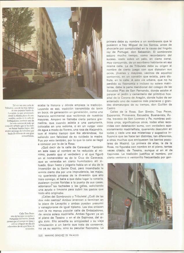 LAMINA 20255: Calles de Tribulete y de Tres Peces