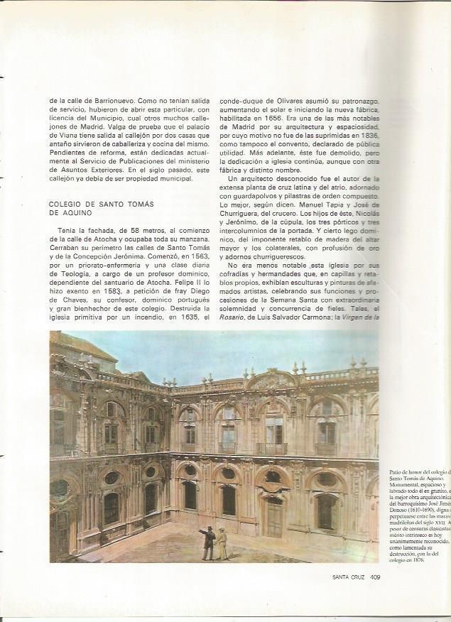 LAMINA 20221: Patio de honor del Colegio de Santo Tomas de Aquino